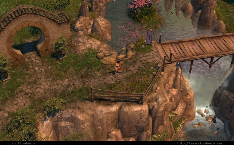 Waterfall environment shot